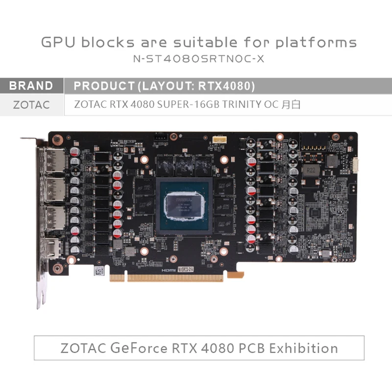 Bykski N-ST4080SRTNOC-X GPU Bl - Rtx 4080 Super 16Gb avaliação e preço