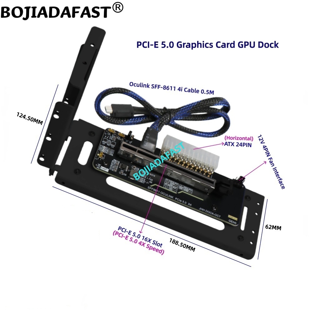 Placa Adaptadora PCI-E 5.0 16X - Oculink Egpu Dock Graphics Card avaliação e preço